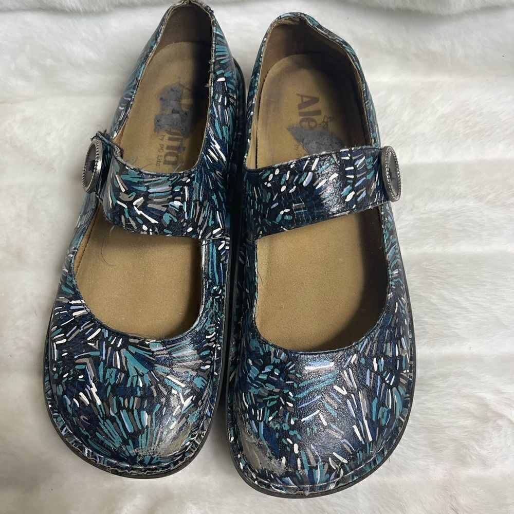 Alegria Paloma multi shades of blue,gray,white & black Mary Jane EUR Siz…